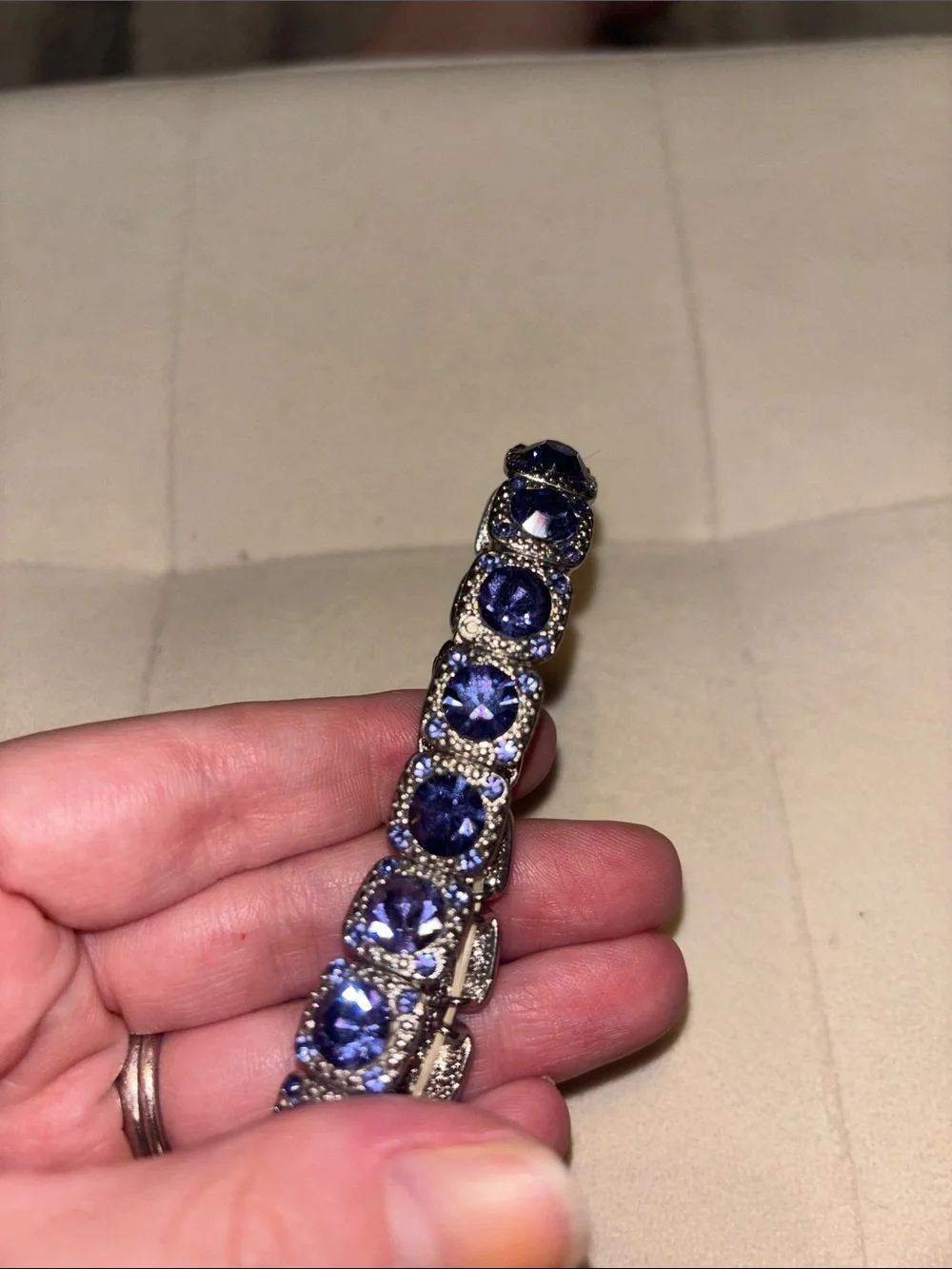 lavender Crystal Tennis Bracelet - Women Jewelry
